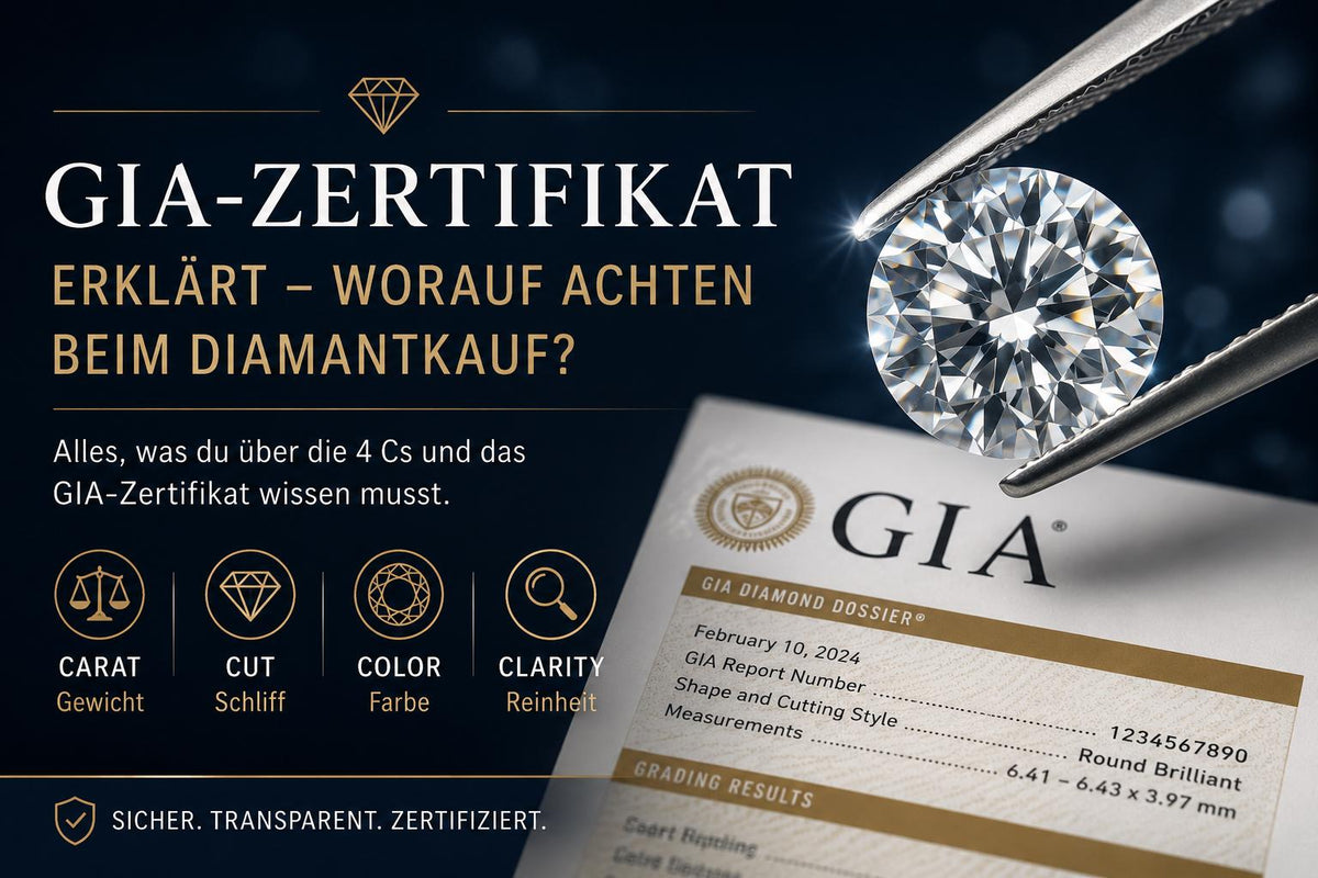 Die 4 Cs der Diamanten — Karat, Schliff, Farbe & Reinheit erklärt | The 4 Cs of Diamonds — Carat, Cut, Colour & Clarity Explained