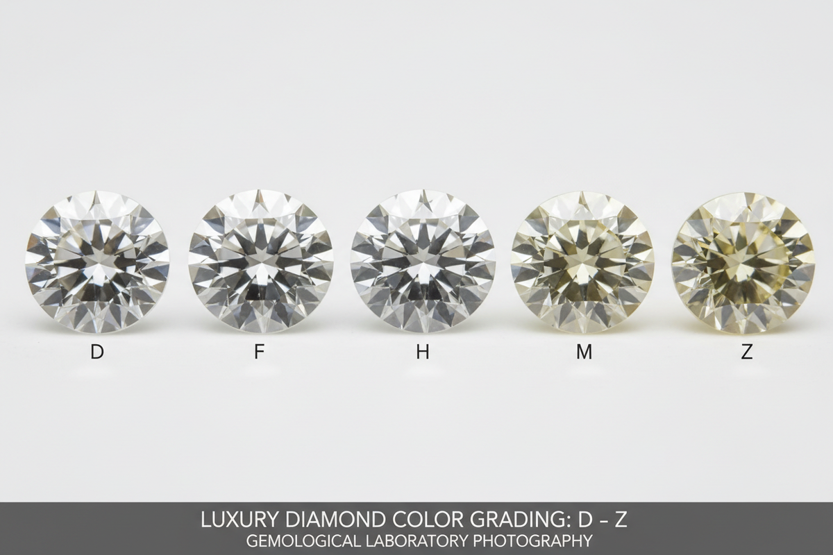 Diamant-Farbskala von D bis Z im Überblick