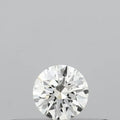 0.13ct Round Natural Diamond (Colour H, Clarity VVS2, Cut EX, IGI Certified)