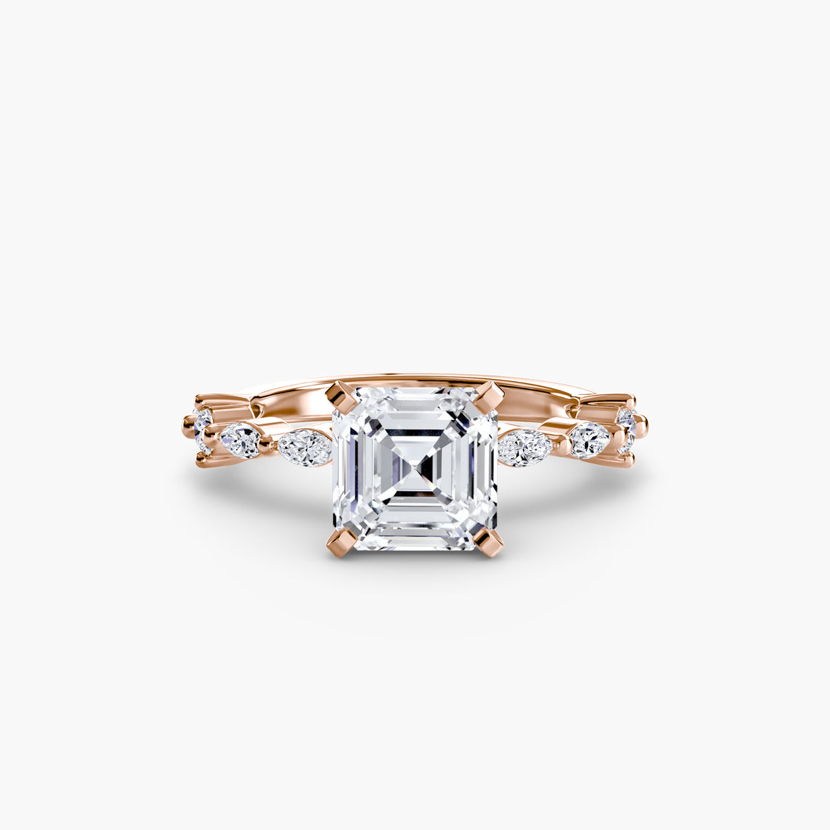 Solitaire with Eternity Pavé – Ringfassung / Ring setting