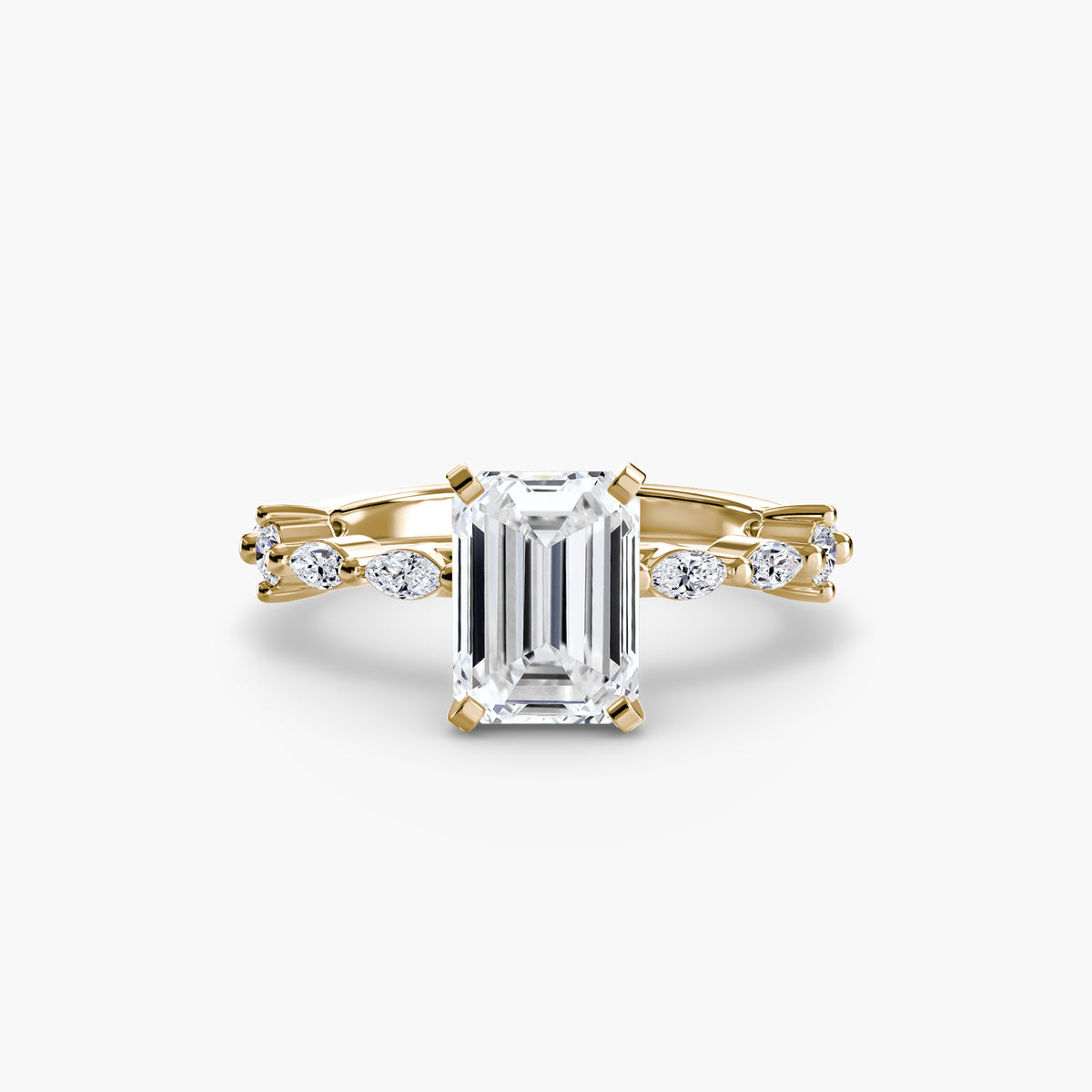 Solitaire with Eternity Pavé – Ringfassung / Ring setting
