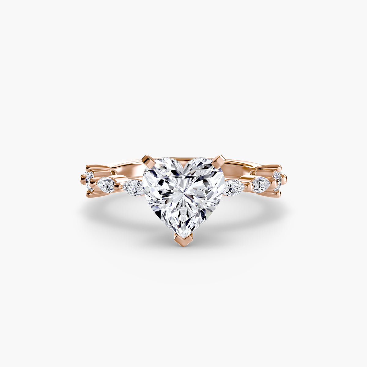 Solitaire with Eternity Pavé – Ringfassung / Ring setting