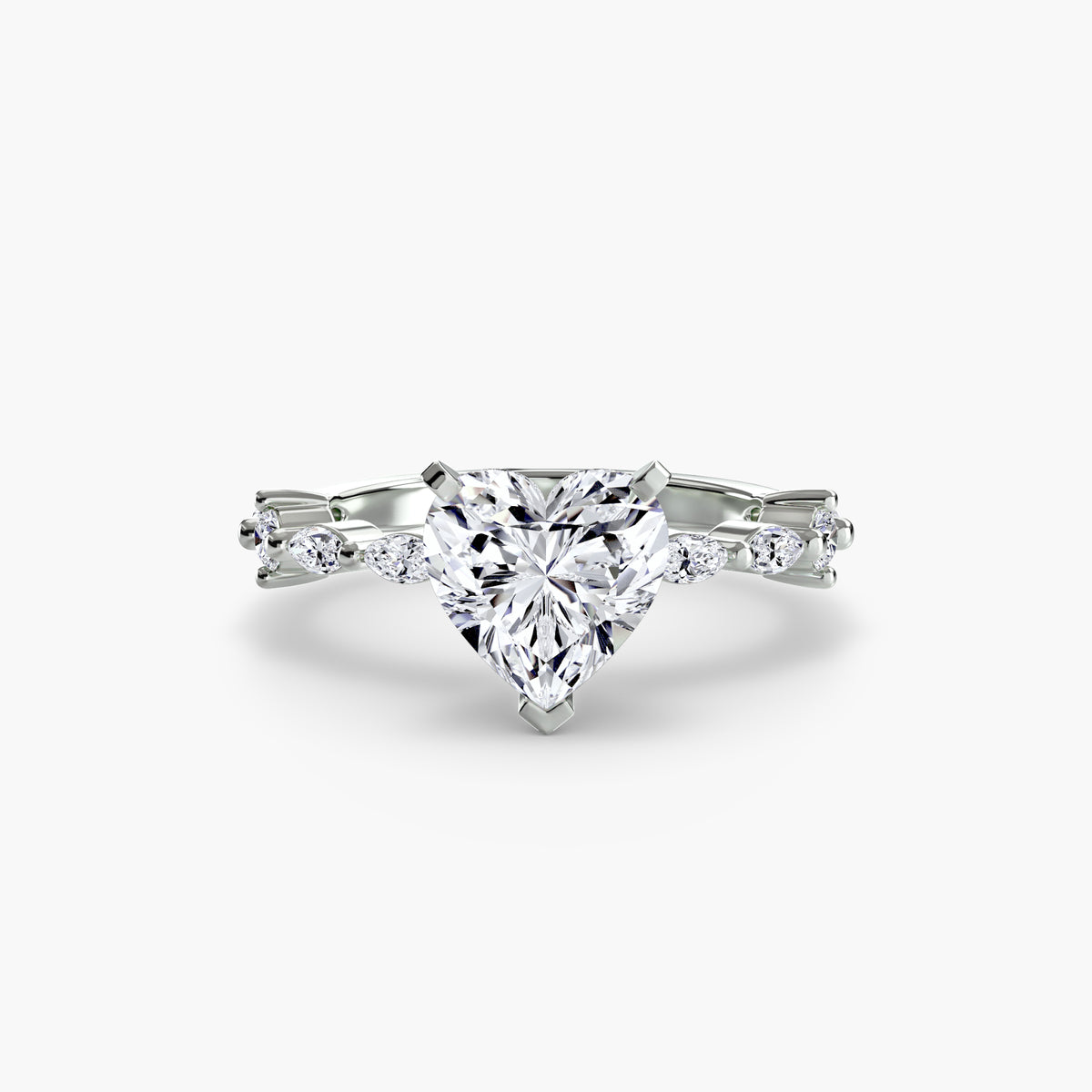 Solitaire with Eternity Pavé – Ringfassung / Ring setting