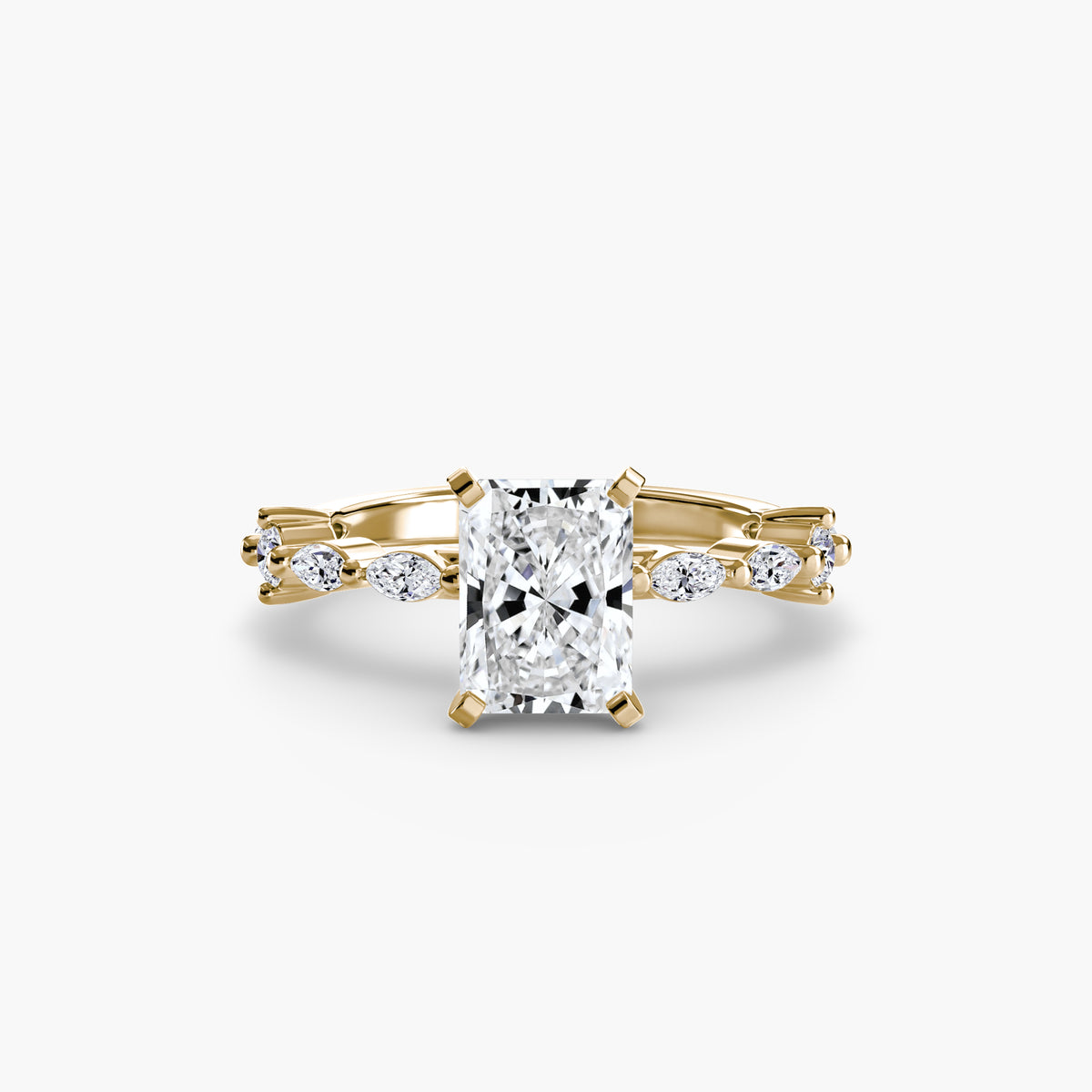 Solitaire with Eternity Pavé – Ringfassung / Ring setting