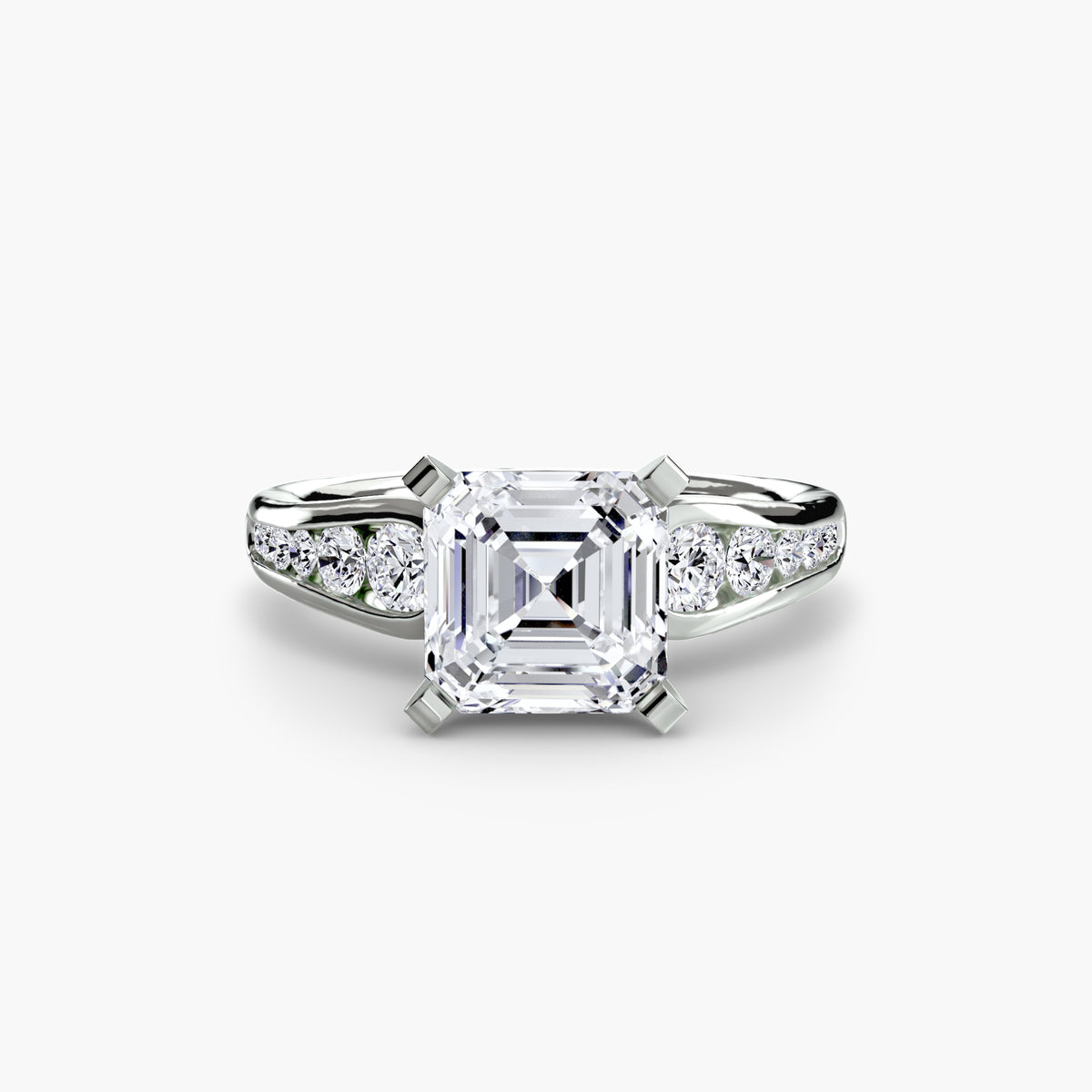 Solitaire with Pavé 2 – Ringfassung / Ring setting