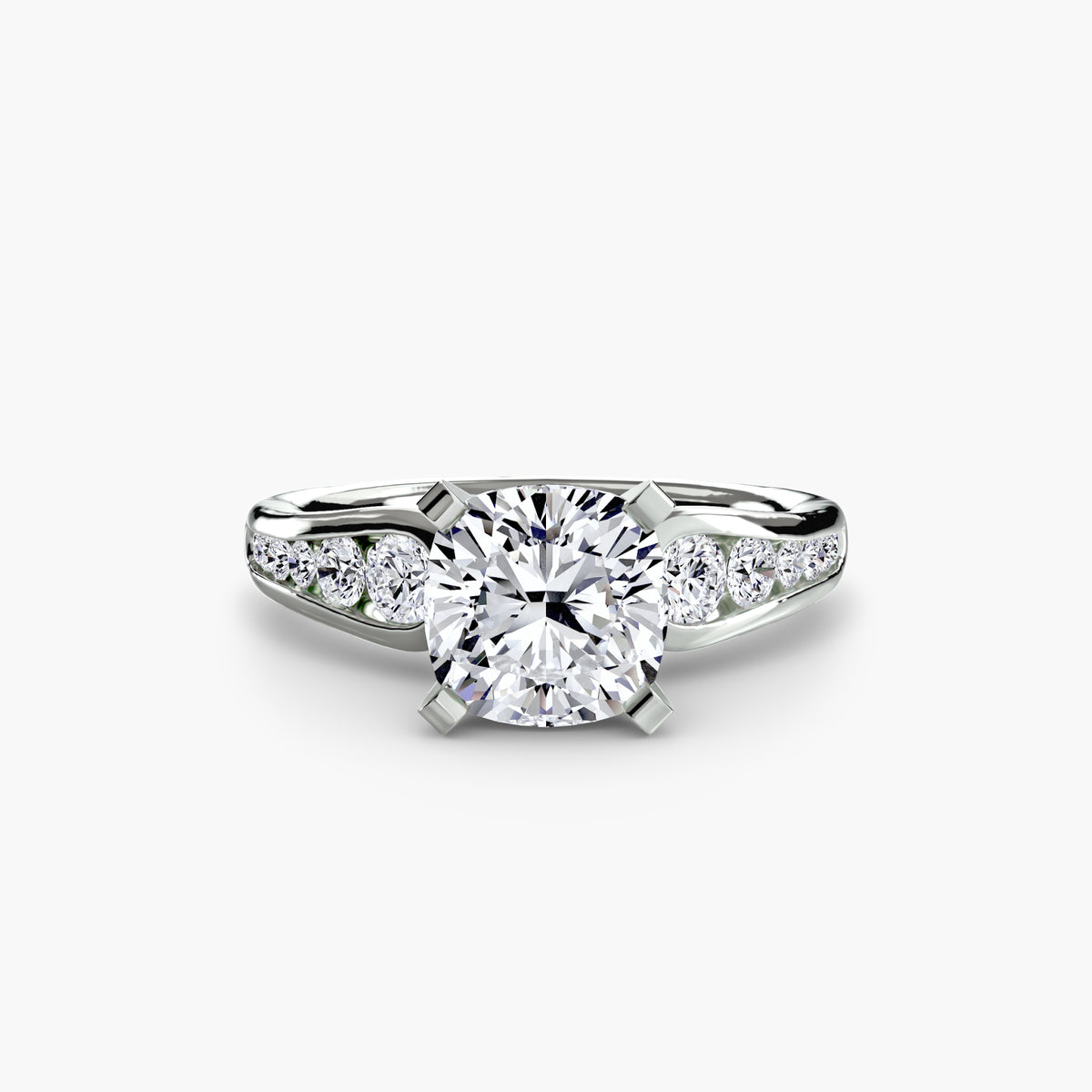 Solitaire with Pavé 2 – Ringfassung / Ring setting