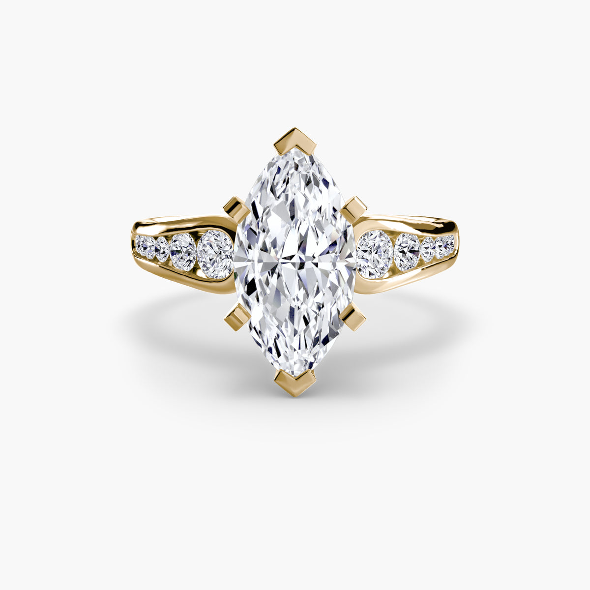 Solitaire with Pavé 2 – Ringfassung / Ring setting
