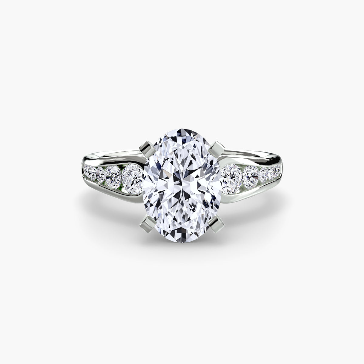 Solitaire with Pavé 2 – Ringfassung / Ring setting