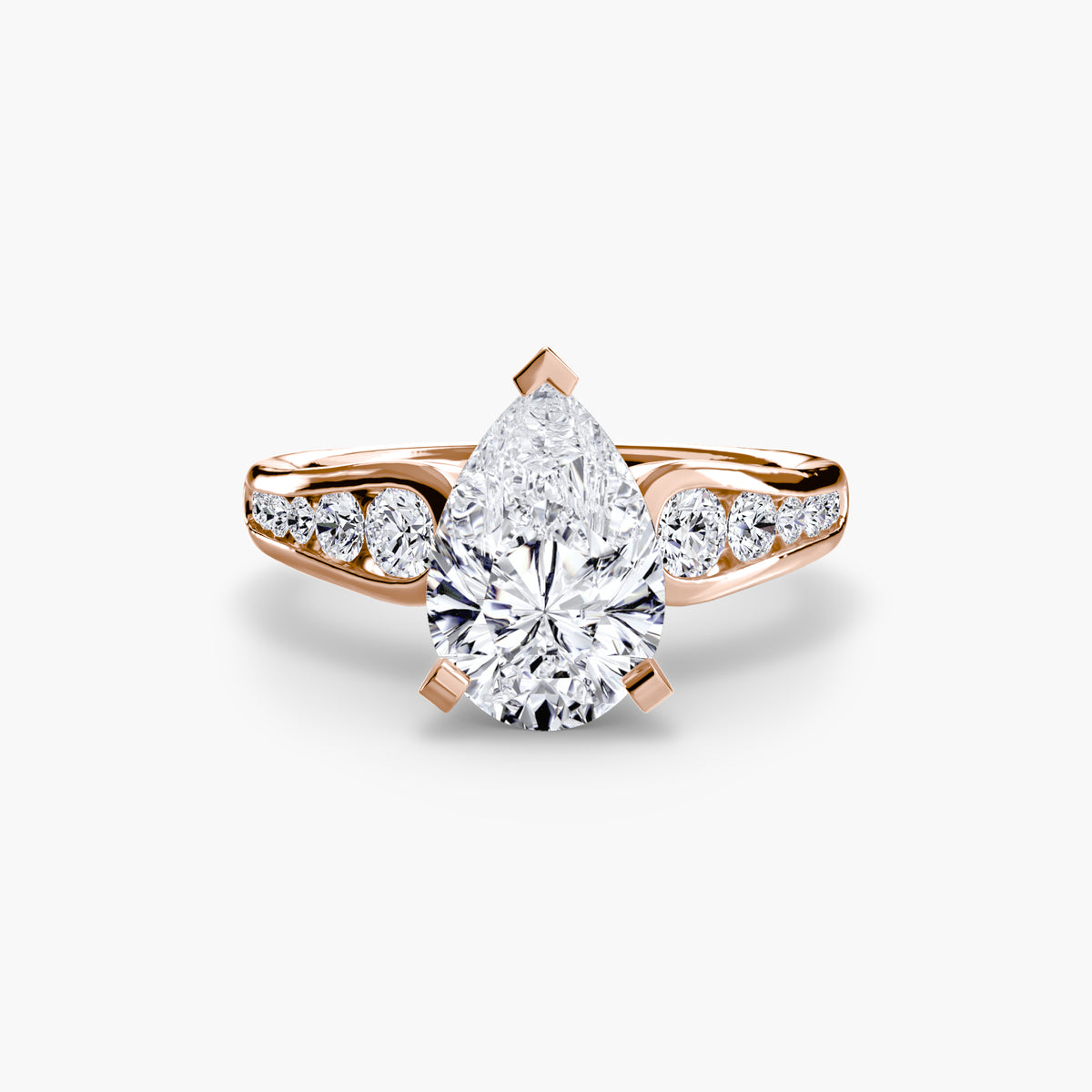 Solitaire with Pavé 2 – Ringfassung / Ring setting