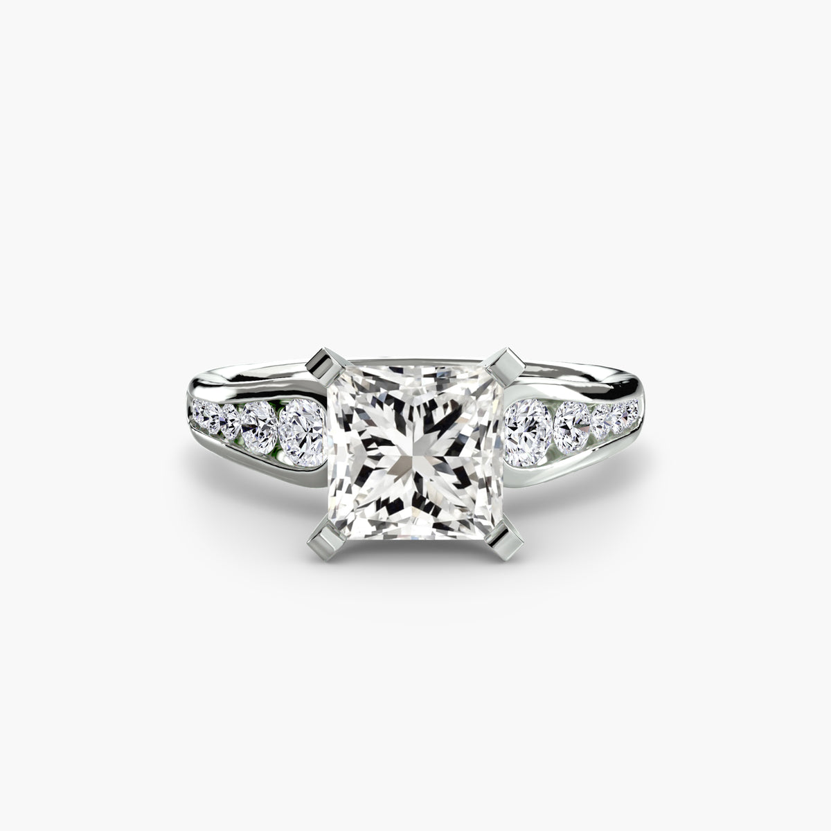 Solitaire with Pavé 2 – Ringfassung / Ring setting