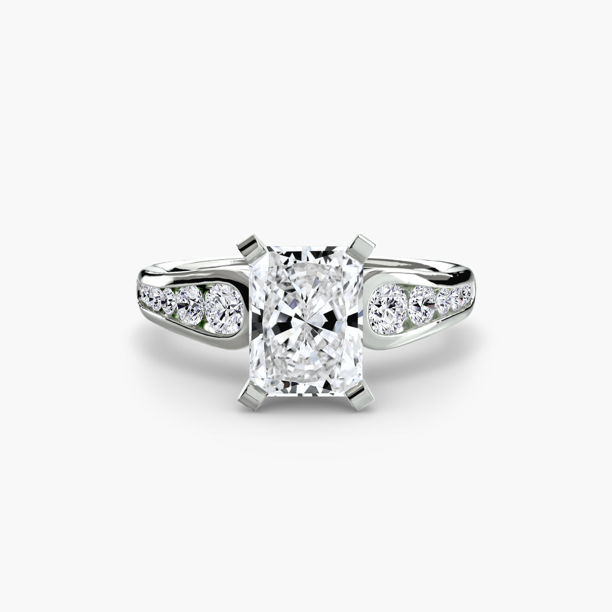 Solitaire with Pavé 2 – Ringfassung / Ring setting