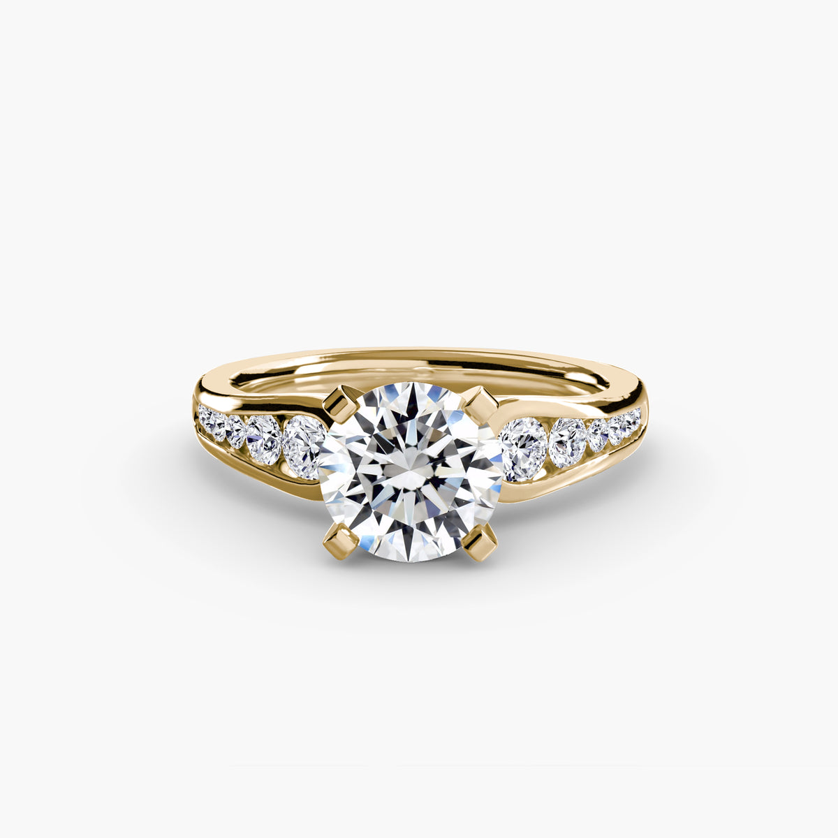 Solitaire with Pavé 2 – Ringfassung / Ring setting