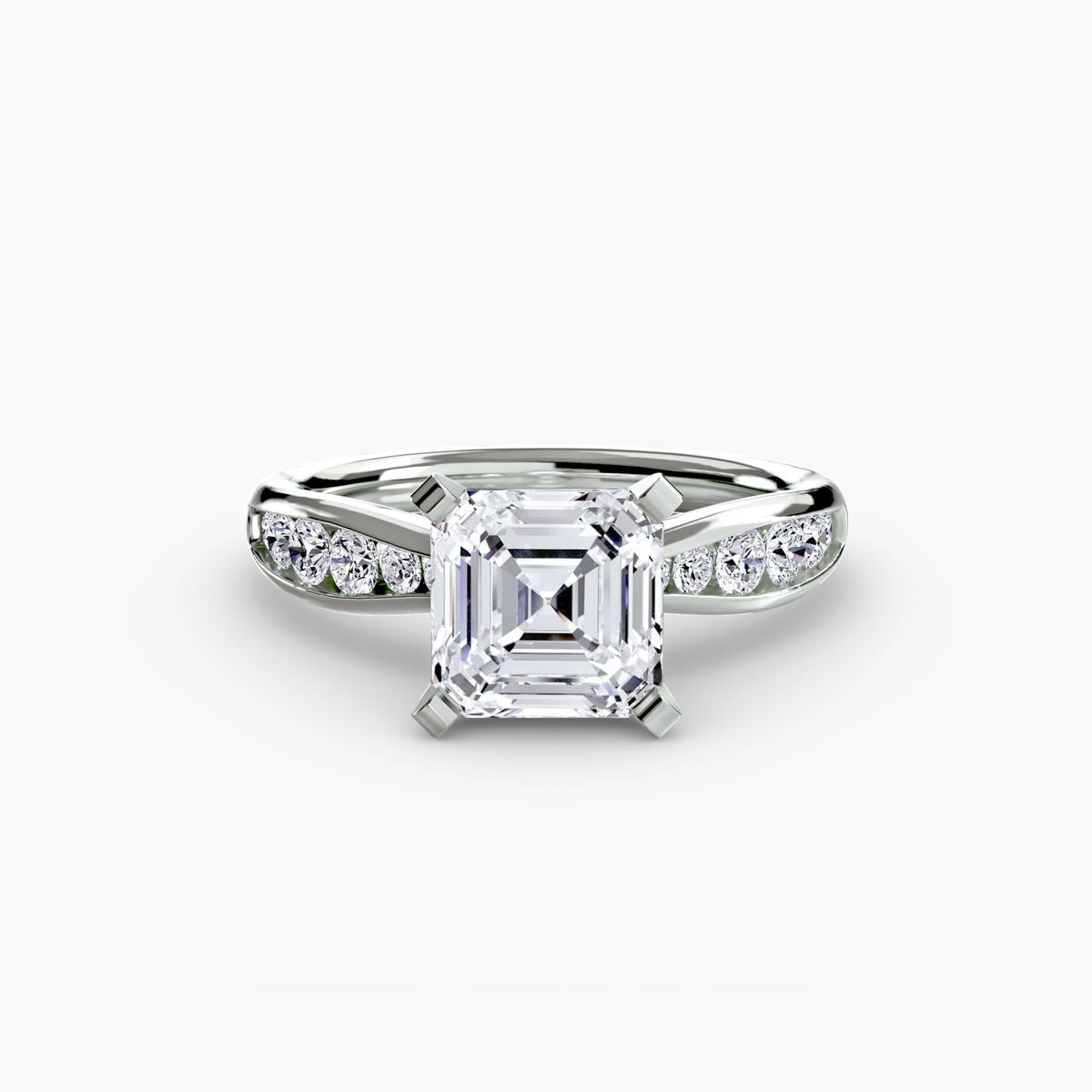 Solitaire with Pavé 3 – Ringfassung / Ring setting