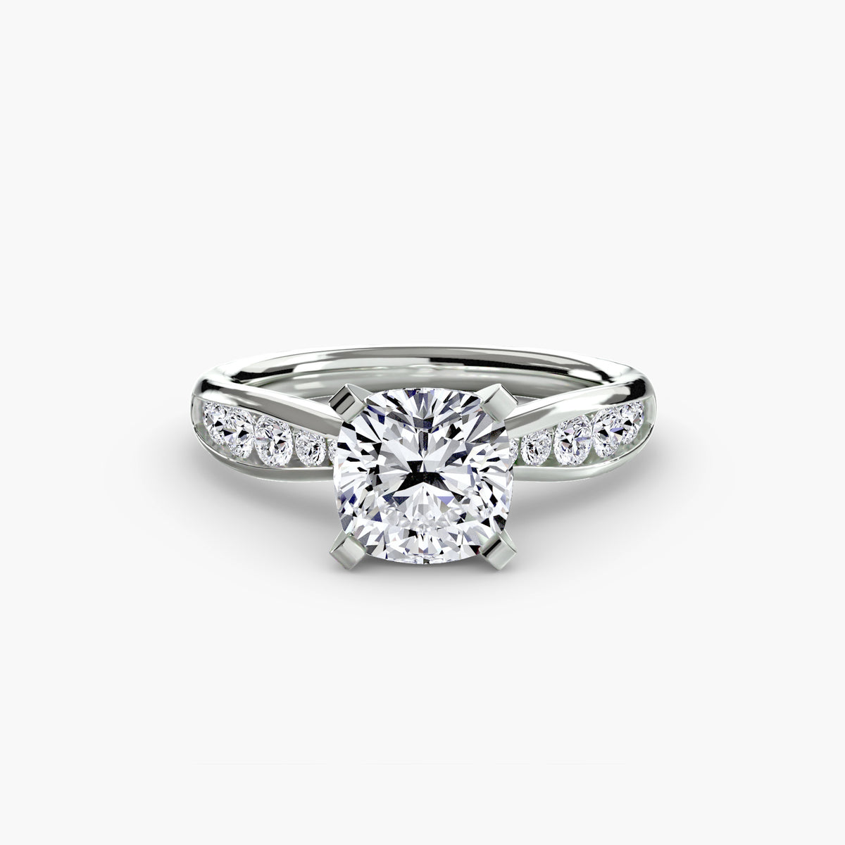 Solitaire with Pavé 3 – Ringfassung / Ring setting