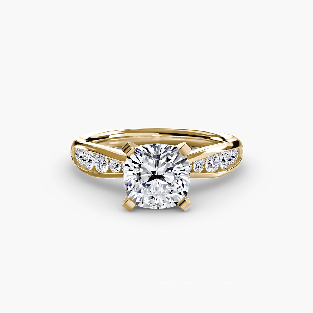 Solitaire with Pavé 3 – Ringfassung / Ring setting