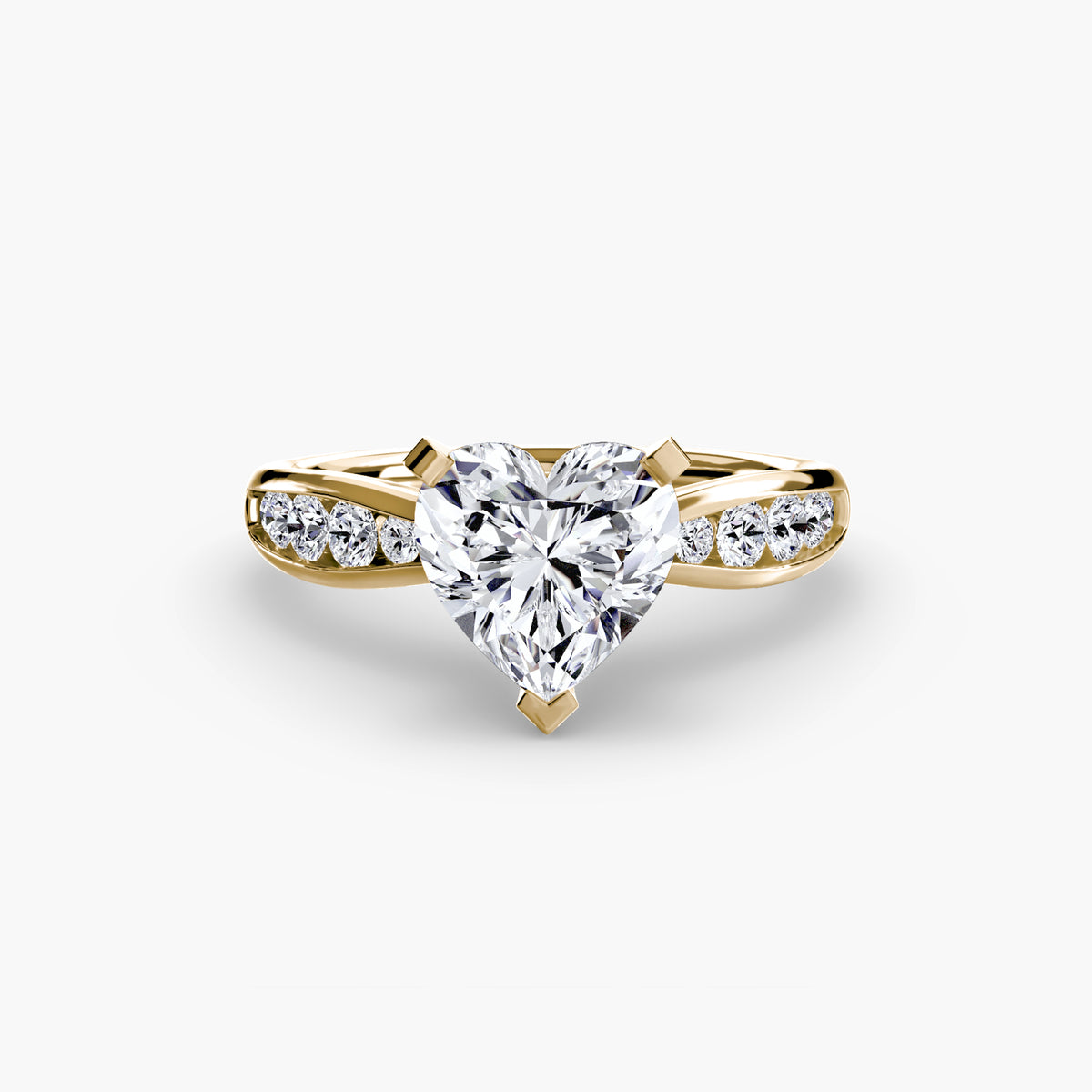 Solitaire with Pavé 3 – Ringfassung / Ring setting