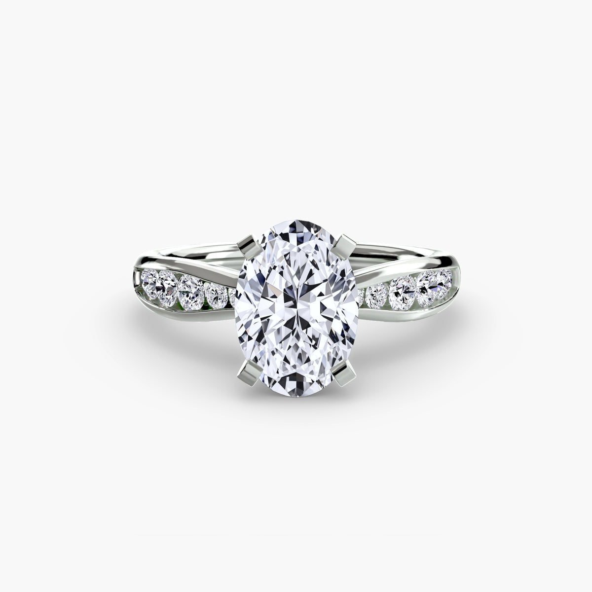 Solitaire with Pavé 3 – Ringfassung / Ring setting