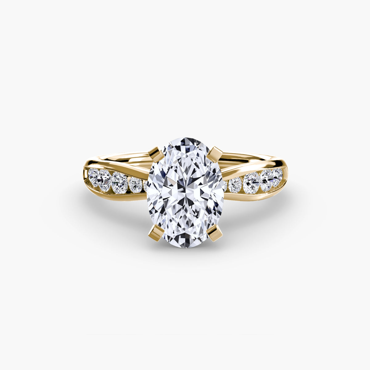 Solitaire with Pavé 3 – Ringfassung / Ring setting