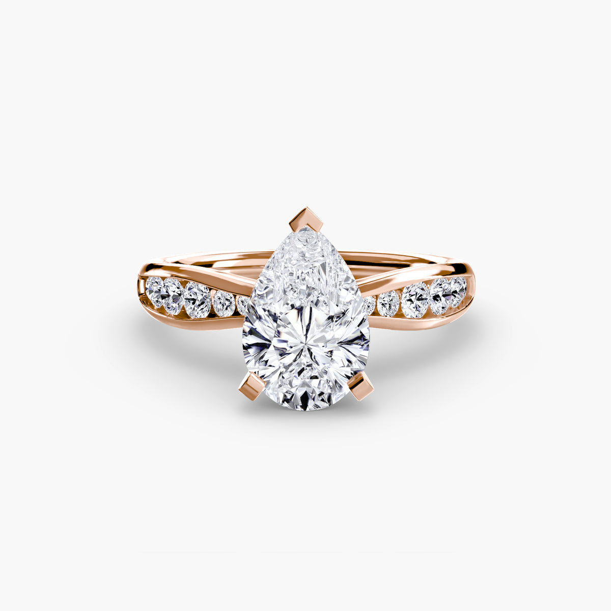 Solitaire with Pavé 3 – Ringfassung / Ring setting