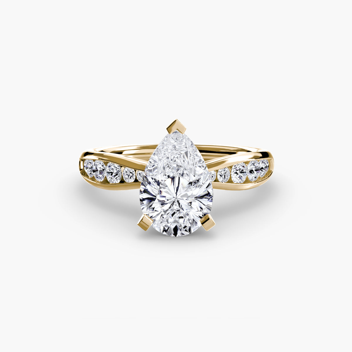 Solitaire with Pavé 3 – Ringfassung / Ring setting