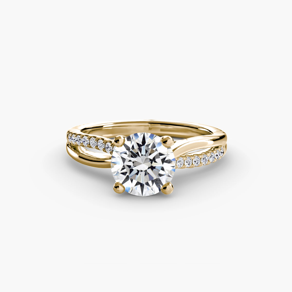 The Split Shank Pavé Solitaire – Ringfassung / Ring setting