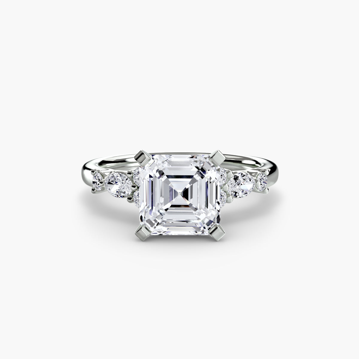 The Floral Accent Solitaire – Ringfassung / Ring setting