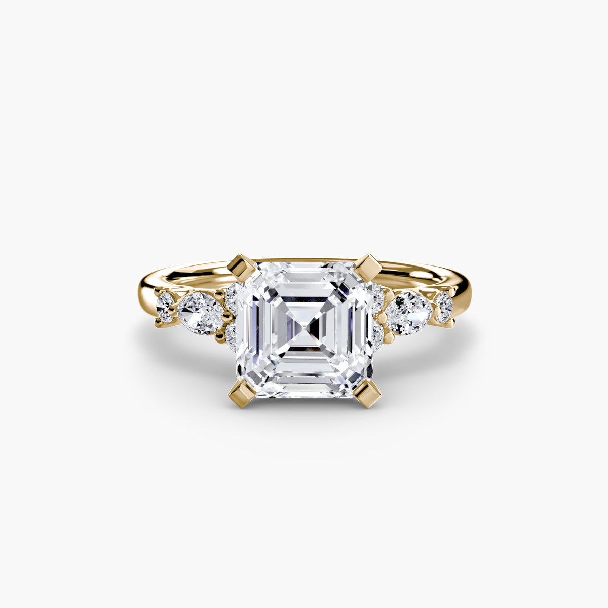 The Floral Accent Solitaire – Ringfassung / Ring setting