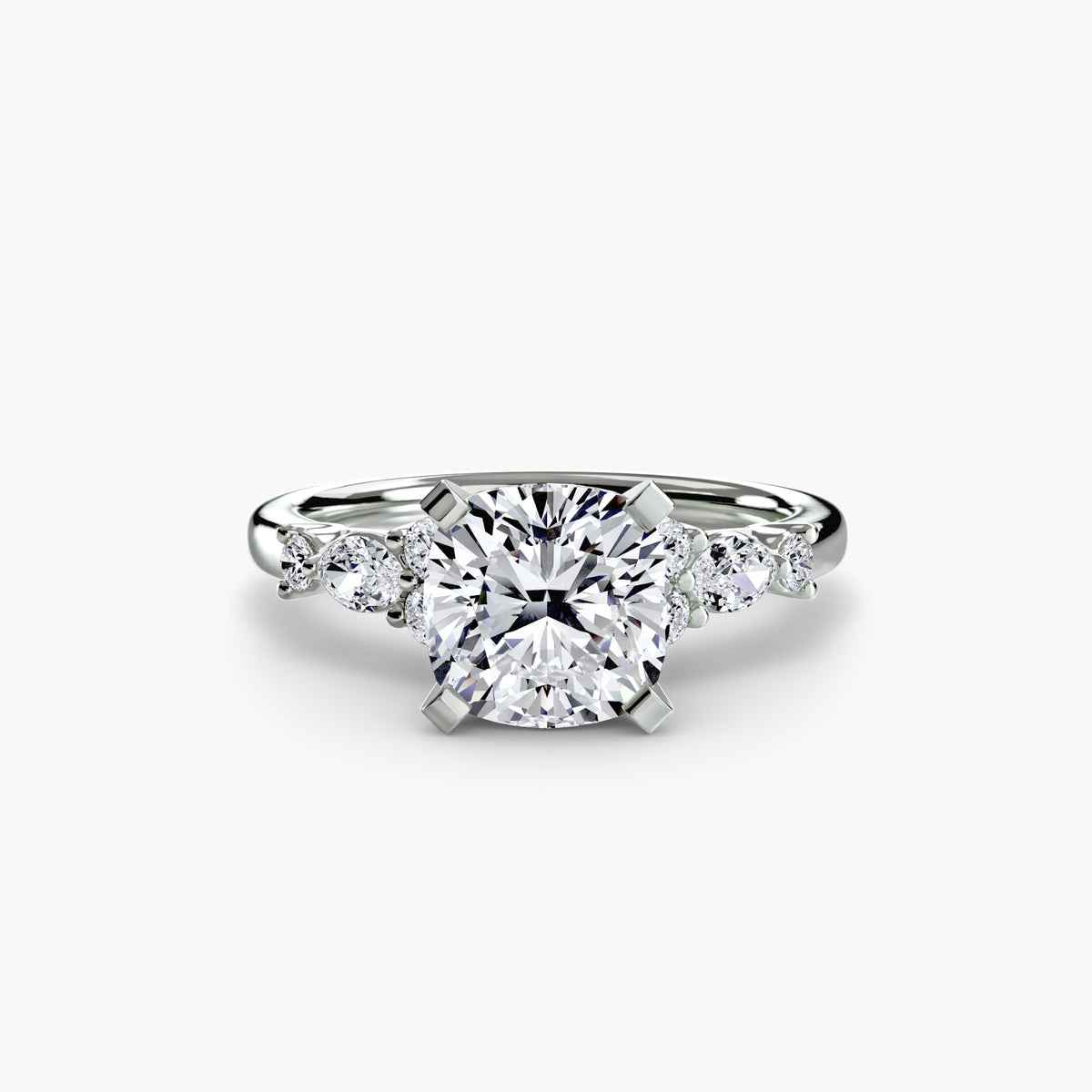 The Floral Accent Solitaire – Ringfassung / Ring setting