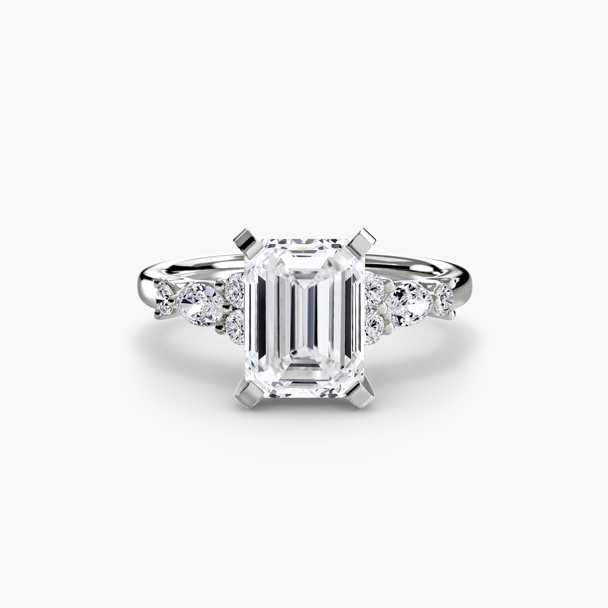 The Floral Accent Solitaire – Ringfassung / Ring setting