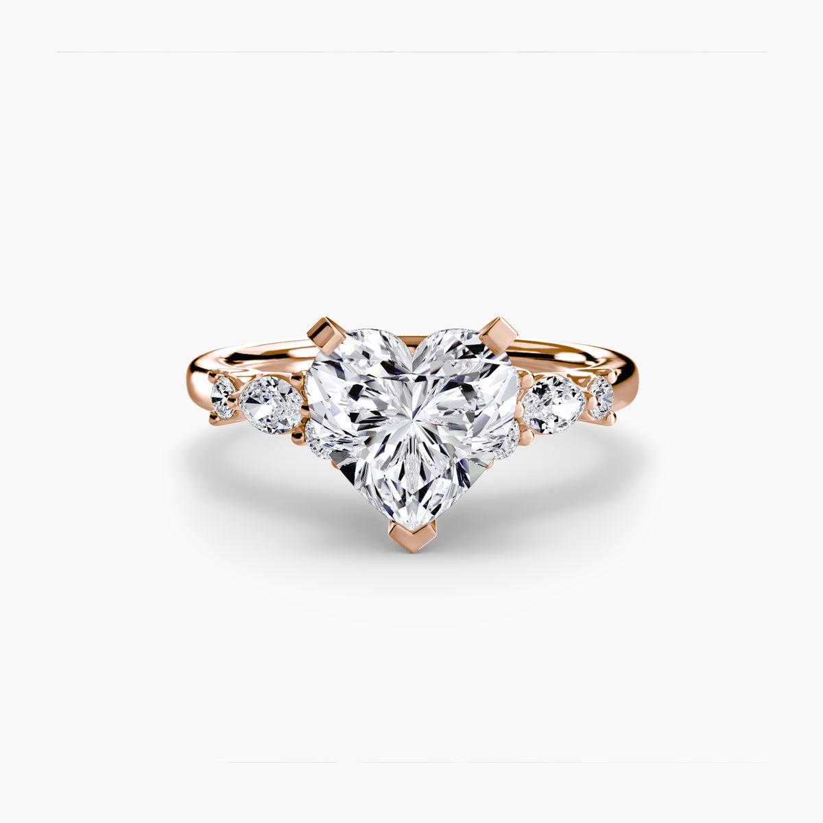 The Floral Accent Solitaire – Ringfassung / Ring setting