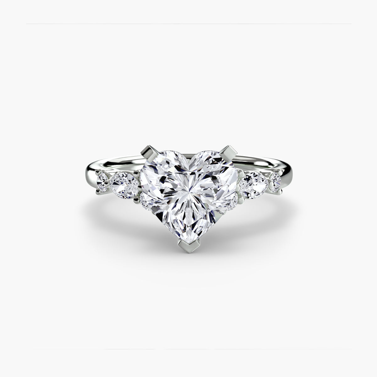 The Floral Accent Solitaire – Ringfassung / Ring setting