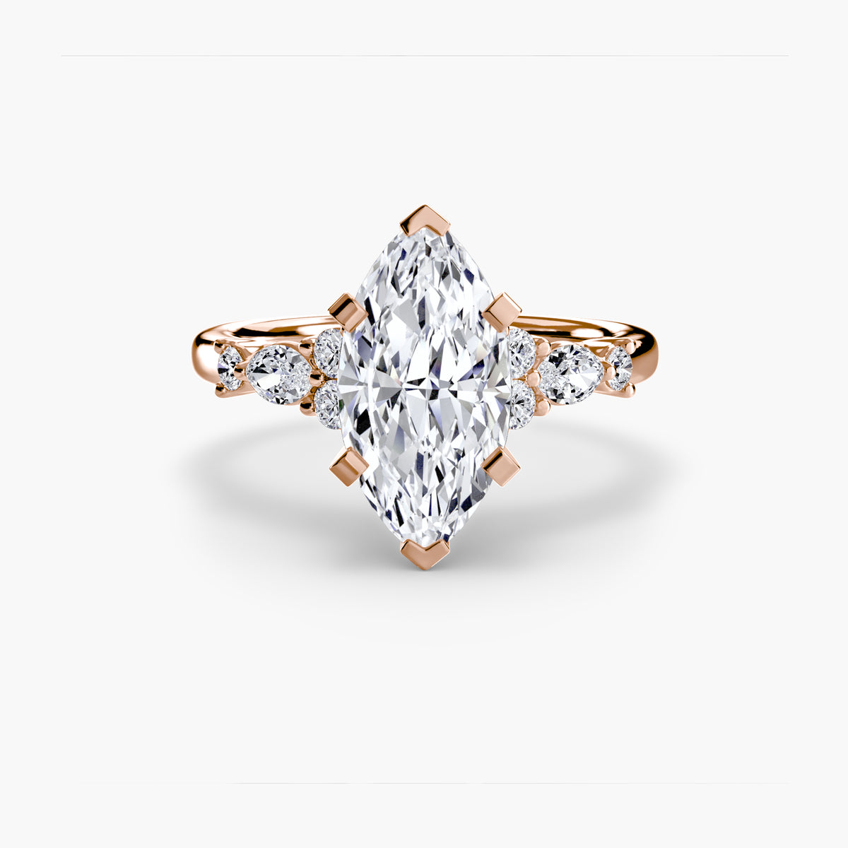 The Floral Accent Solitaire – Ringfassung / Ring setting