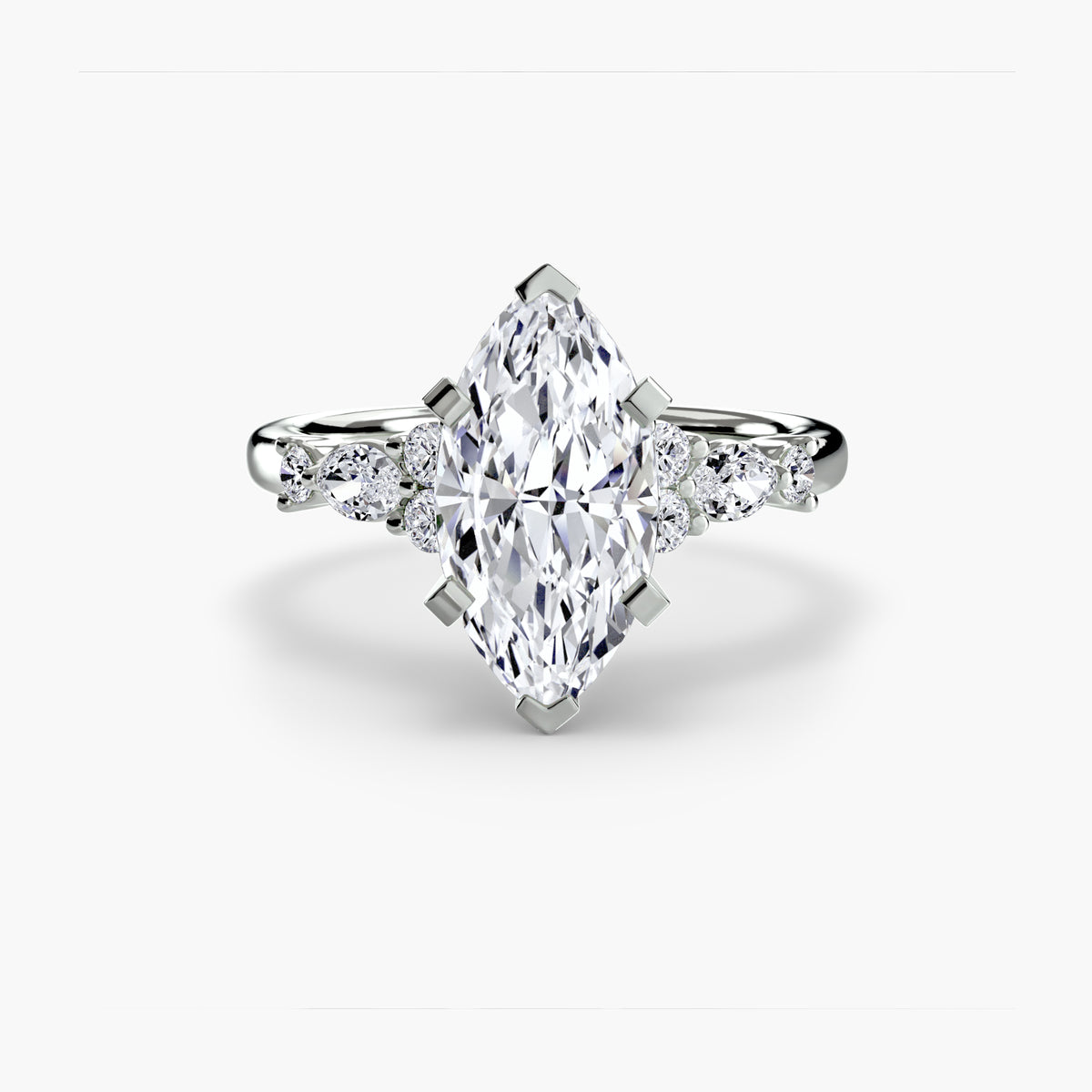 The Floral Accent Solitaire – Ringfassung / Ring setting