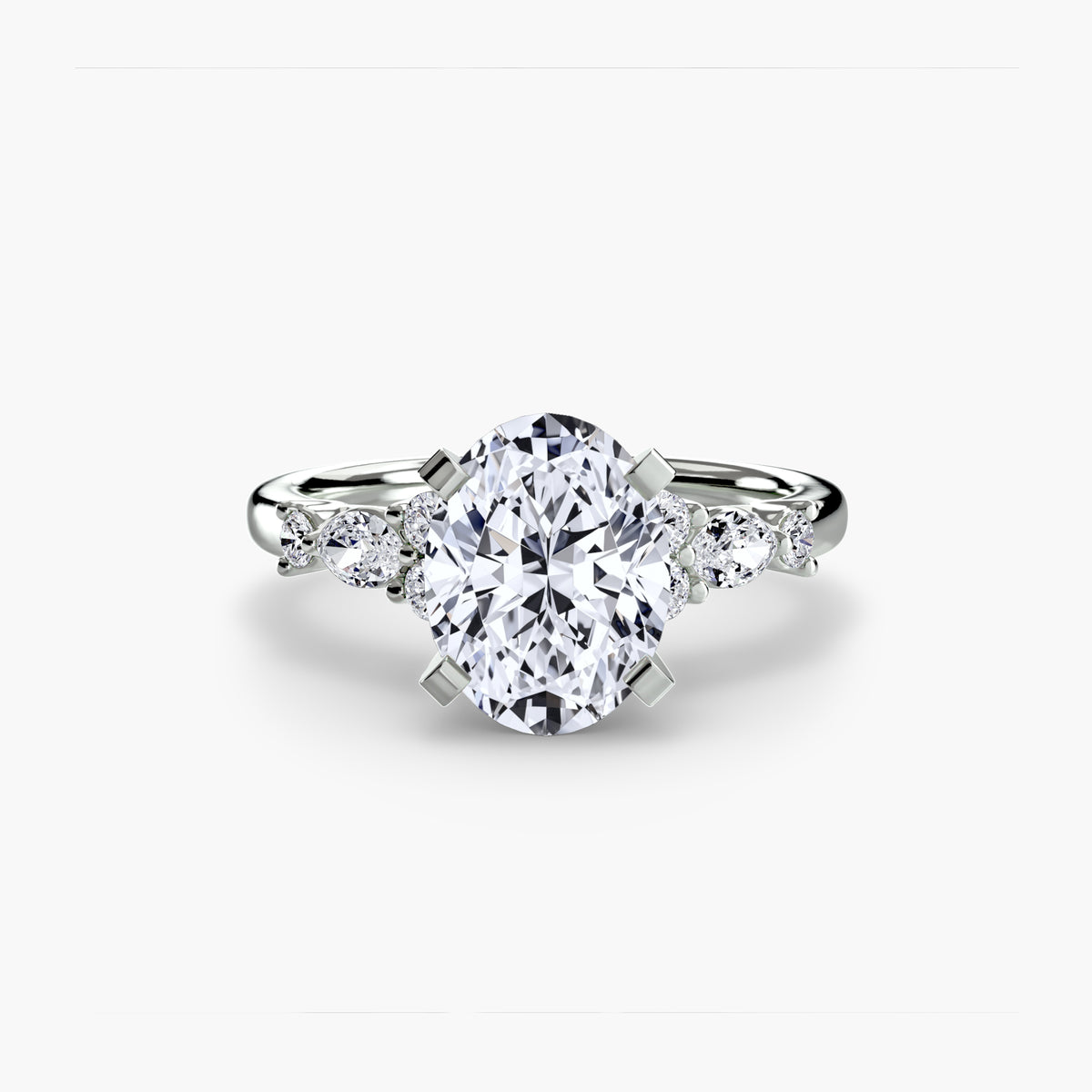 The Floral Accent Solitaire – Ringfassung / Ring setting