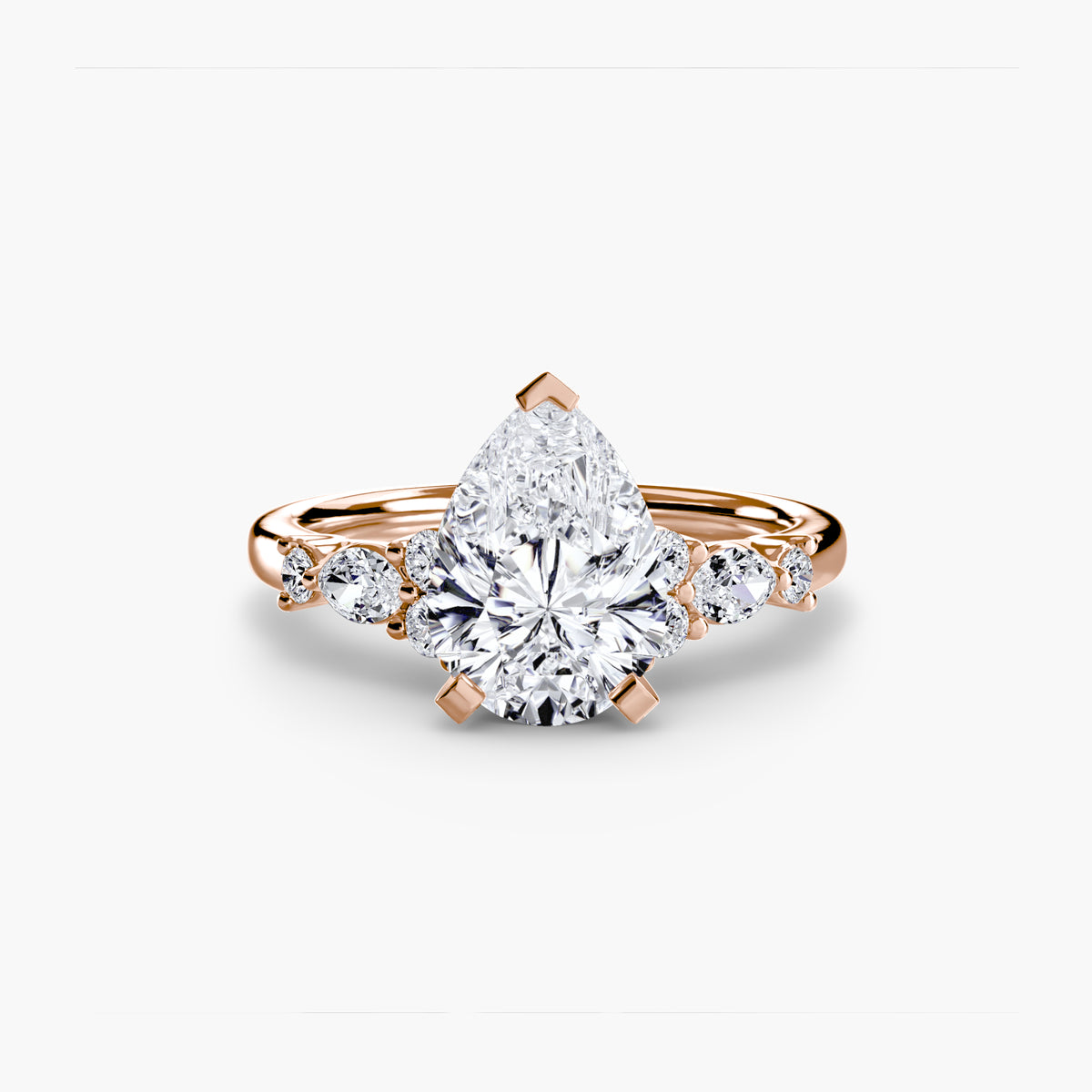 The Floral Accent Solitaire – Ringfassung / Ring setting