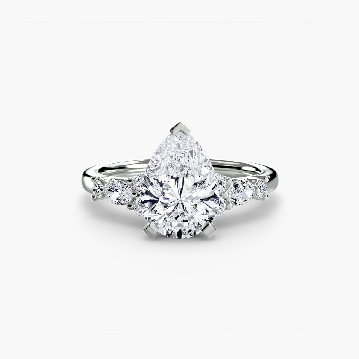 The Floral Accent Solitaire – Ringfassung / Ring setting