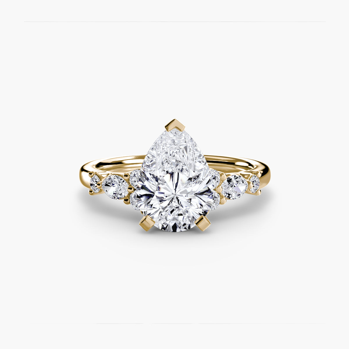The Floral Accent Solitaire – Ringfassung / Ring setting