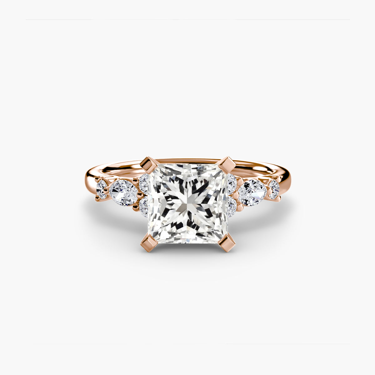 The Floral Accent Solitaire – Ringfassung / Ring setting