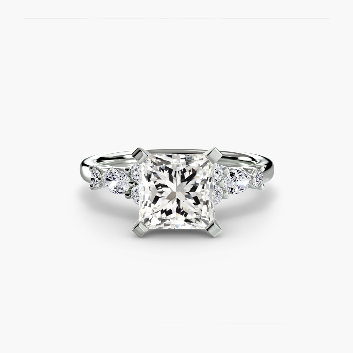The Floral Accent Solitaire – Ringfassung / Ring setting