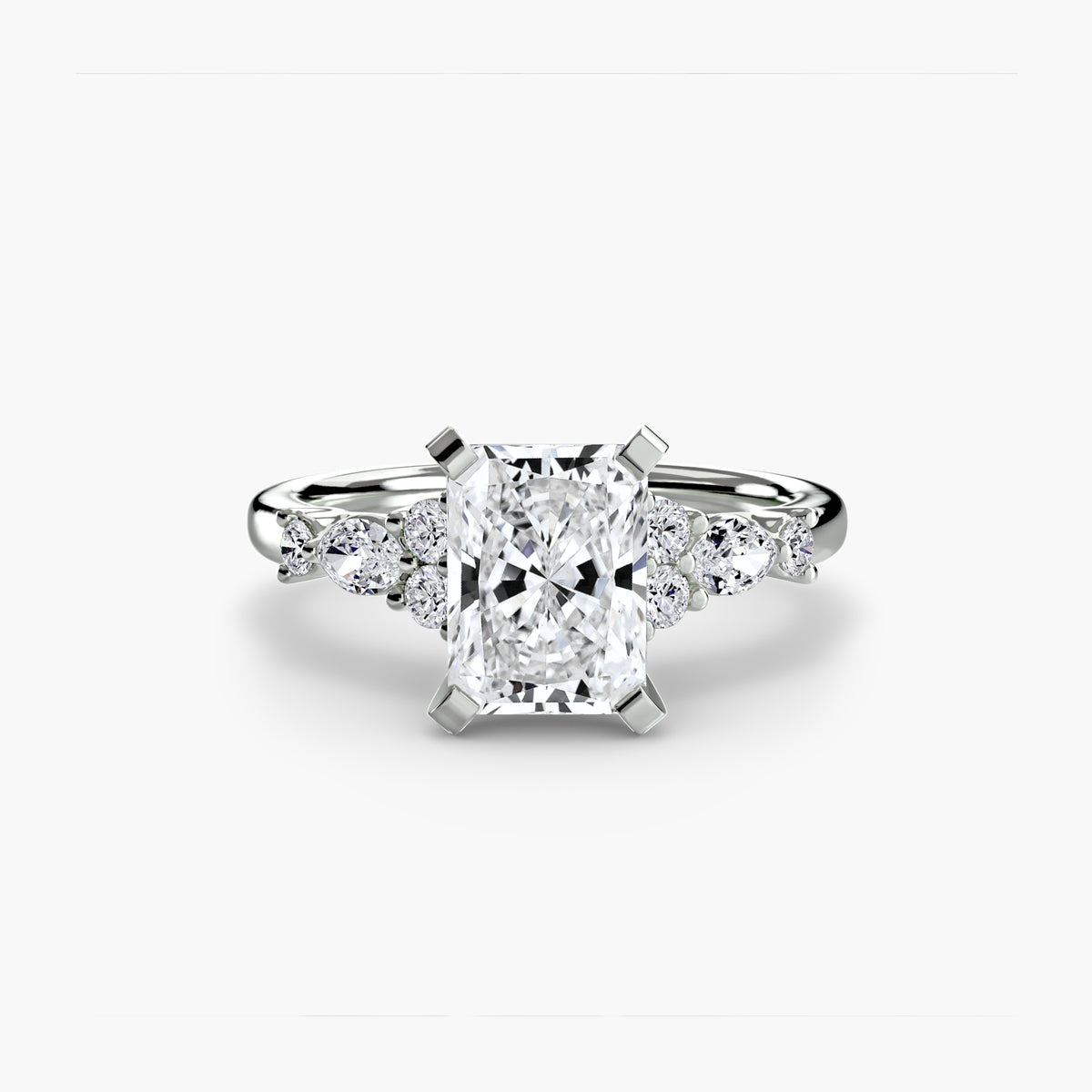 The Floral Accent Solitaire – Ringfassung / Ring setting