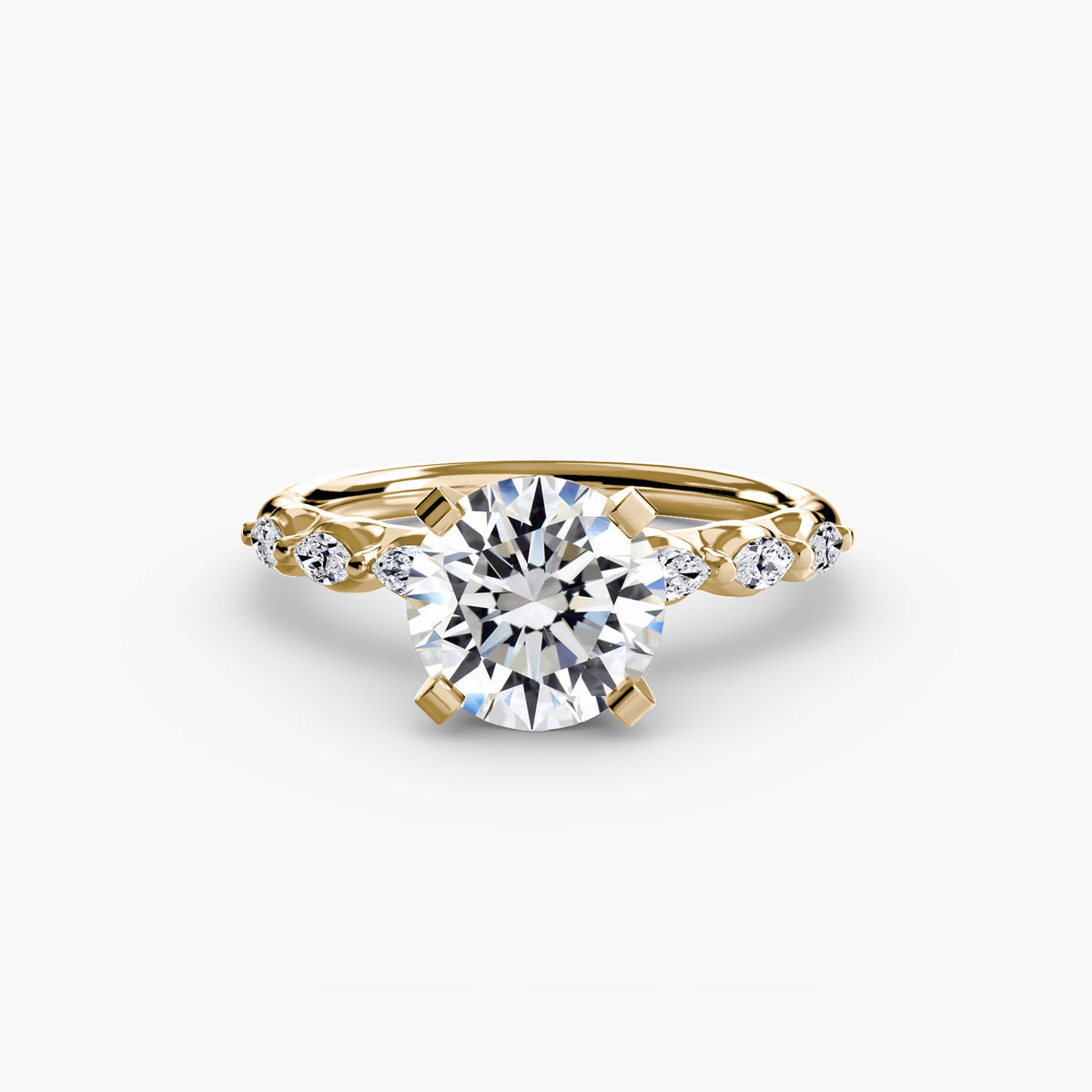 The Floral Accent Solitaire – Ringfassung / Ring setting