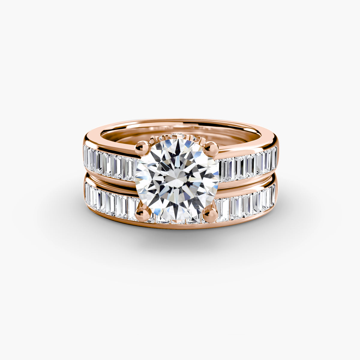 Baguette Channel Solitaire – Ringfassung / Ring setting