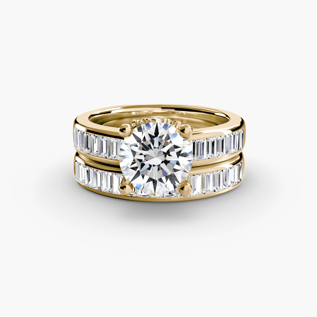 Baguette Channel Solitaire – Ringfassung / Ring setting