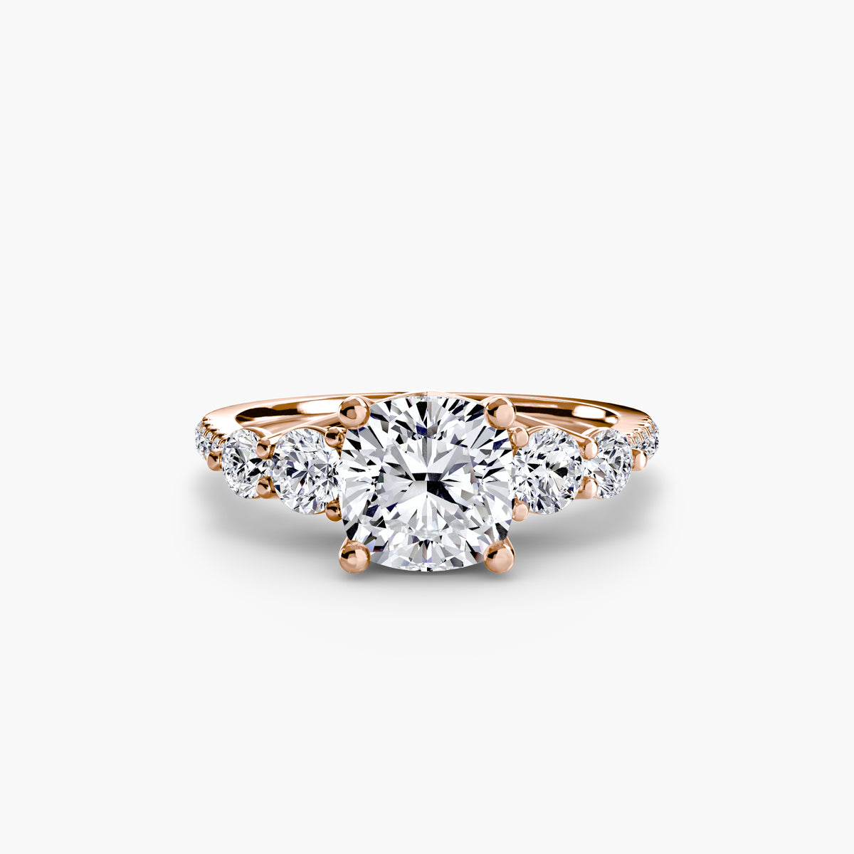 Five Stone Ring with Pavé Band – Ringfassung / Ring setting