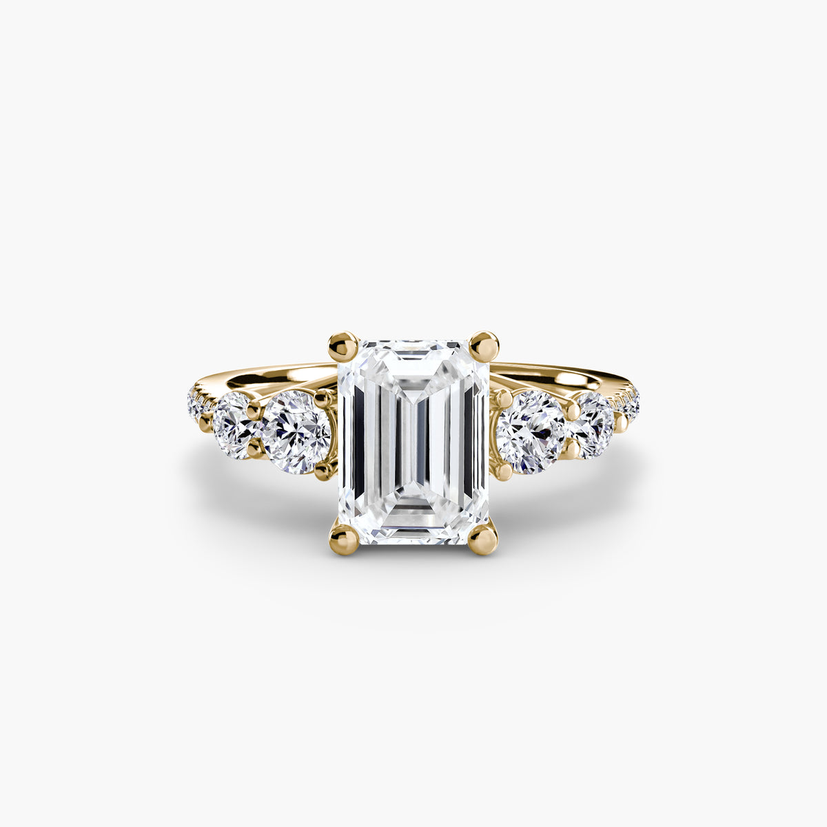 Five Stone Ring with Pavé Band – Ringfassung / Ring setting