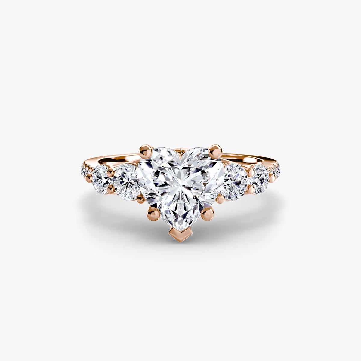 Five Stone Ring with Pavé Band – Ringfassung / Ring setting