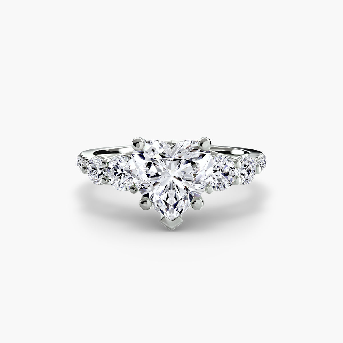 Five Stone Ring with Pavé Band – Ringfassung / Ring setting