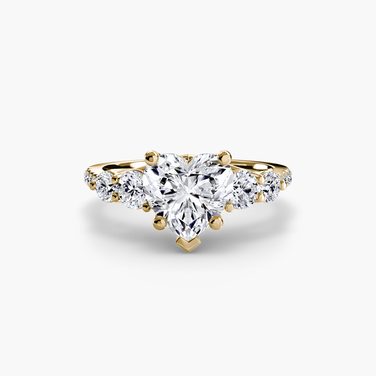 Five Stone Ring with Pavé Band – Ringfassung / Ring setting