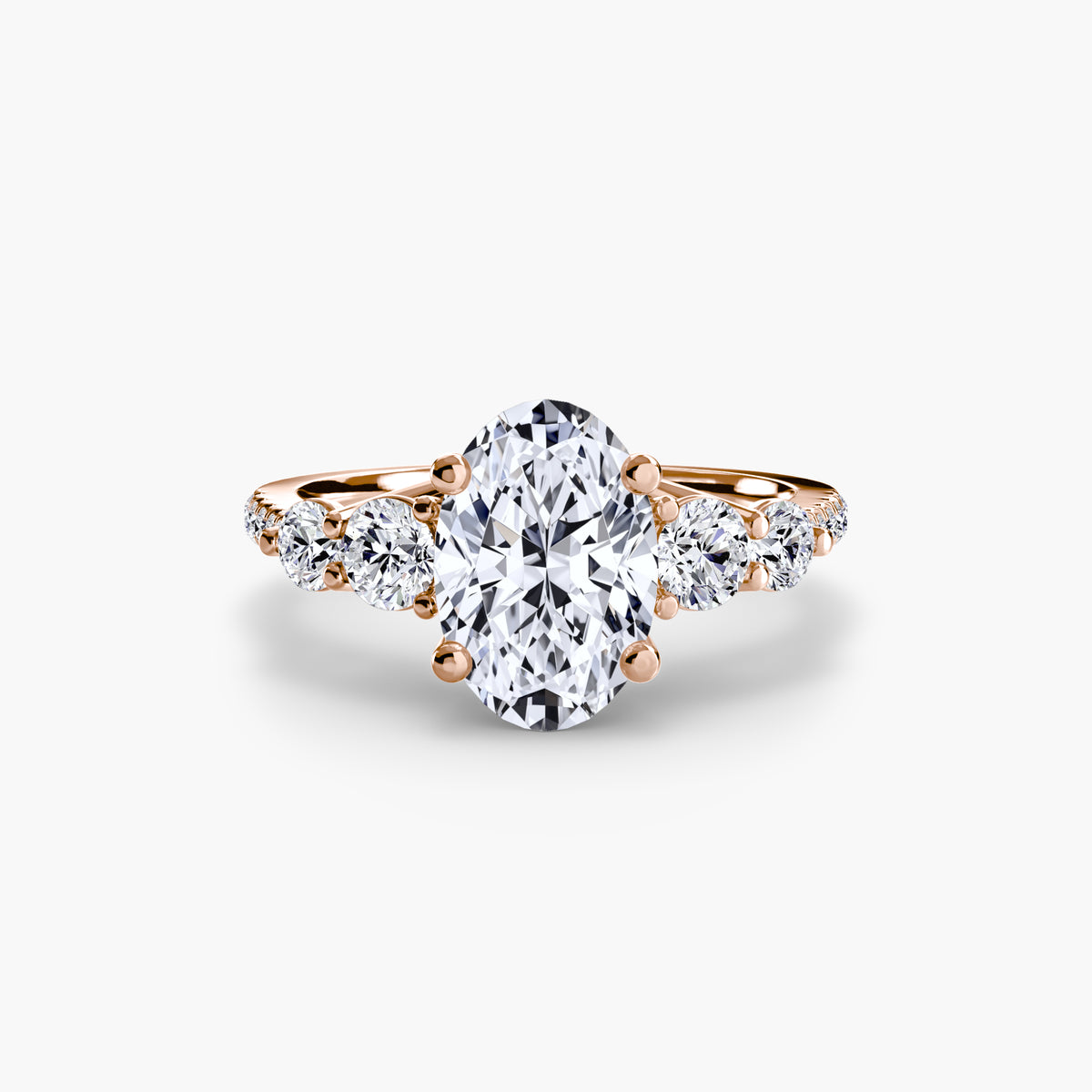 Five Stone Ring with Pavé Band – Ringfassung / Ring setting