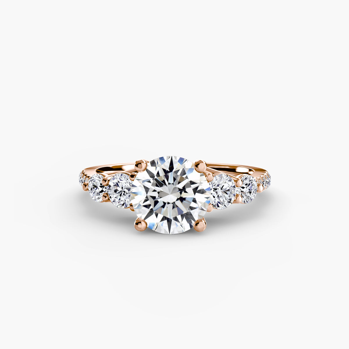 Five Stone Ring with Pavé Band – Ringfassung / Ring setting